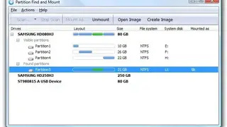 Partition Find and Mount screenshot