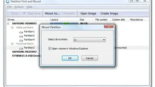 Partition Find and Mount screenshot