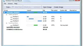 Partition Find and Mount screenshot