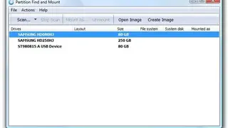 Partition Find and Mount screenshot