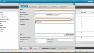 PartKeepr screenshot