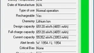 Passmark BatteryMon screenshot