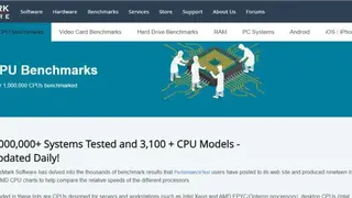PassMark CPU Benchmarks screenshot