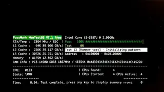 PassMark MemTest86 screenshot