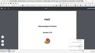 PAST – PAlaeontological STatistics screenshot
