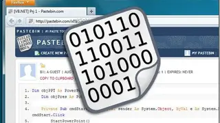 Pastebin screenshot
