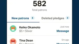 Patreon screenshot