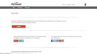 Payoneer screenshot
