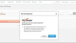Payoneer screenshot