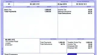 Payslip screenshot