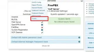 PBX in a Flash screenshot