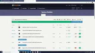 PCPartPicker screenshot