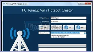 PCTuneUp WiFi Hotspot Creator screenshot