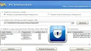 PCUnlocker screenshot