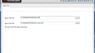 PDF Password Remover Tool screenshot
