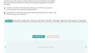 PDF to DOC screenshot