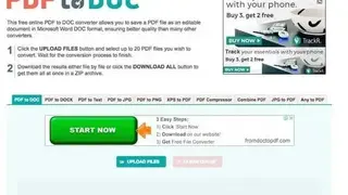 PDF2DOC screenshot