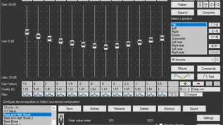 Peace Equalizer, interface for Equalizer APO screenshot