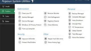 Pegasun System Utilities screenshot