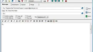 Pegasus Mail screenshot