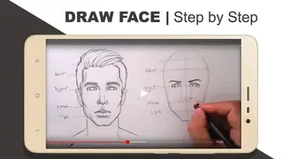 Pencil Sketch tutorials & Learn Face drawing screenshot