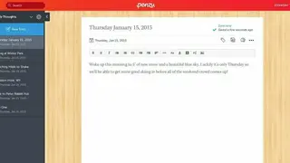 Penzu screenshot