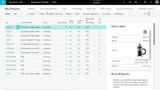 Perfion PIM screenshot