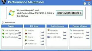 Performance Maintainer screenshot