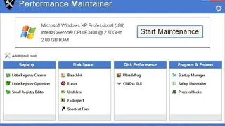 Performance Maintainer screenshot