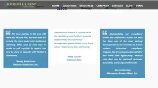 Perillon EHS Management Software screenshot