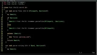Perl screenshot