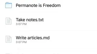 Permanote screenshot