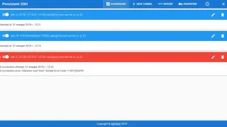 Persistent SSH screenshot