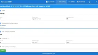 Persistent SSH screenshot