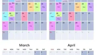 Personal Work Shift Schedule & Calendar screenshot