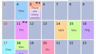 Personal Work Shift Schedule & Calendar screenshot
