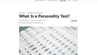 Personality-Testing screenshot