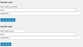 Peter’s Login Redirect screenshot