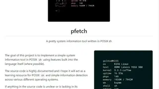 Pfetch screenshot
