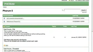 Phorum screenshot