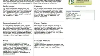 Phorum screenshot