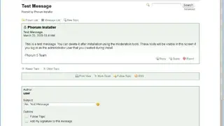 Phorum screenshot