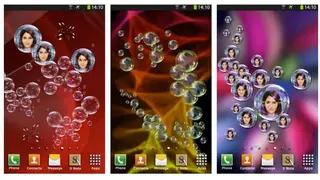 Photo Bubbles Live Wallpaper screenshot