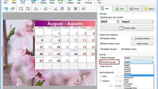 Photo Calendar Creator screenshot