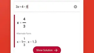 PhotoMath screenshot