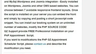 PHP GZ Appointment Scheduling Script screenshot