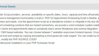 PHP GZ Appointment Scheduling Script screenshot