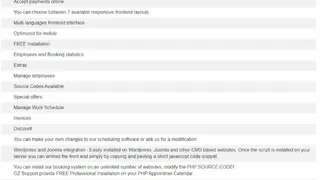 PHP GZ Appointment Scheduling Script screenshot