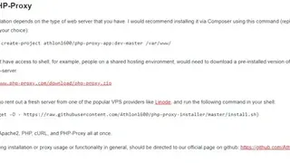 PHP Proxy screenshot