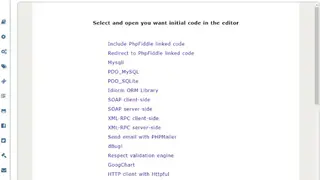 PHPfiddle screenshot